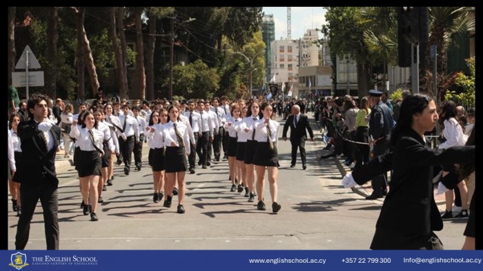 School's Proud Presence at the 25th March Nicosia Parade